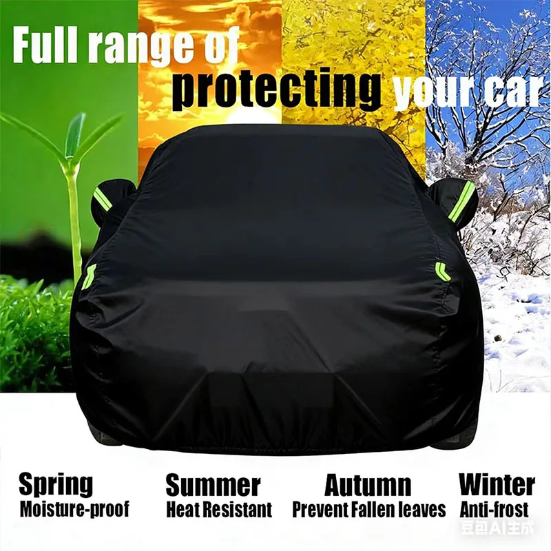 Wodoodporne pokrowce samochodowe anty-UV na zewnątrz i do wewnątrz, chroniące przed słońcem, deszczem, śniegiem i kurzem, do Peugeot 208 Hatchback