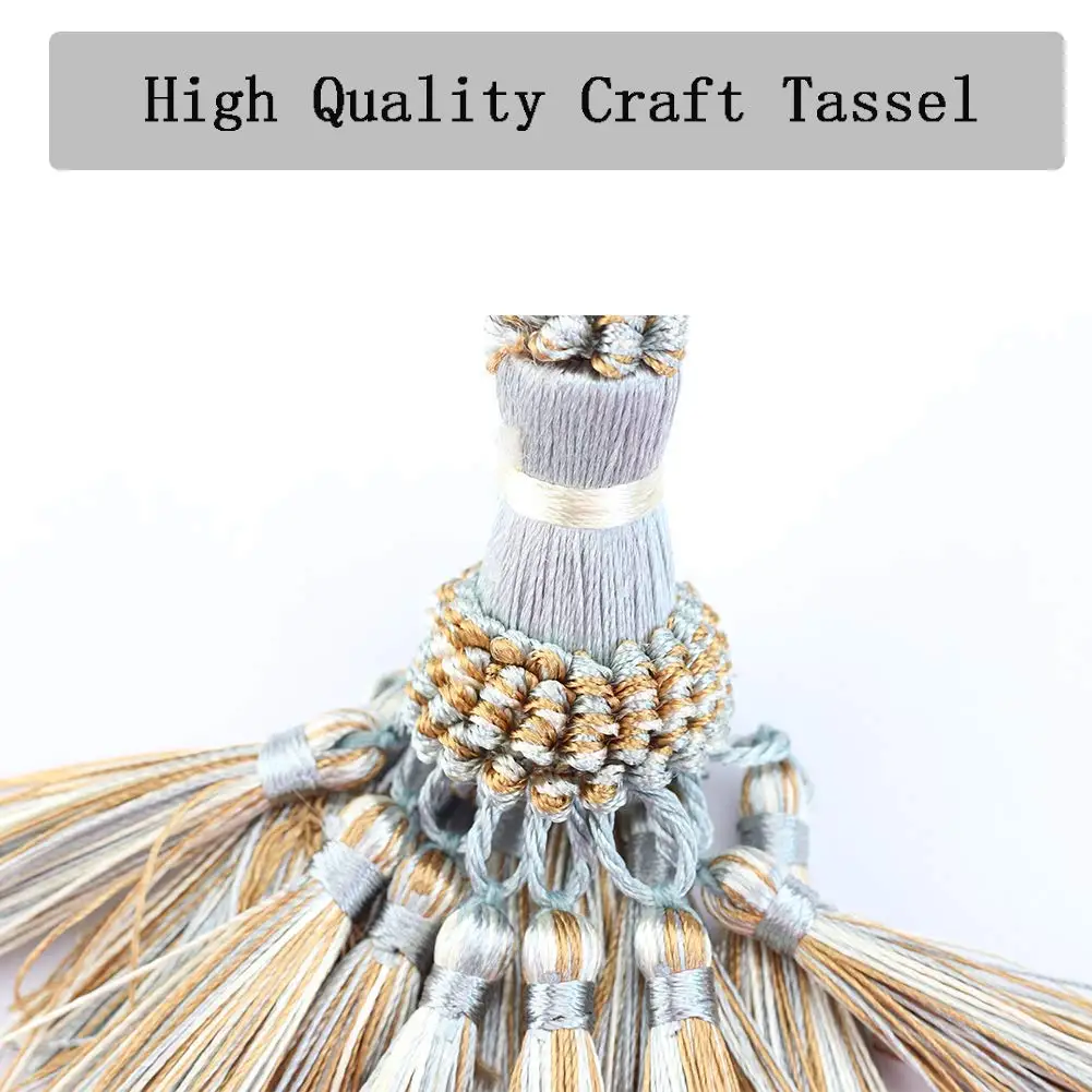 1Pc Small Tassel Fringe Trim Craft Tassel Curtain Hanging Pendant DIY Room Accessories Key Tassel Wedding Jewelry Accessories