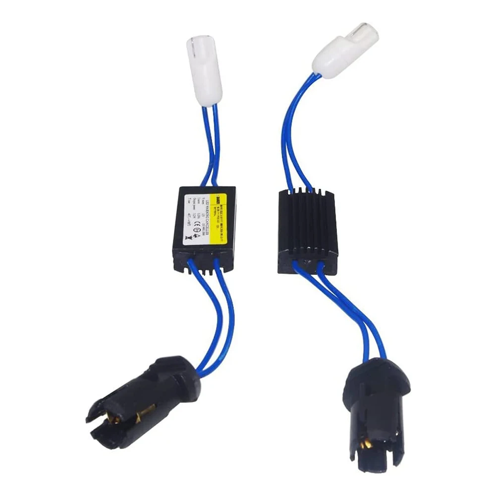 2pcs T10.W5W LED Warning Canceller Eliminates Light Faults Car Lights Canbus Cable Warning Canceller Decoder Plug and Play