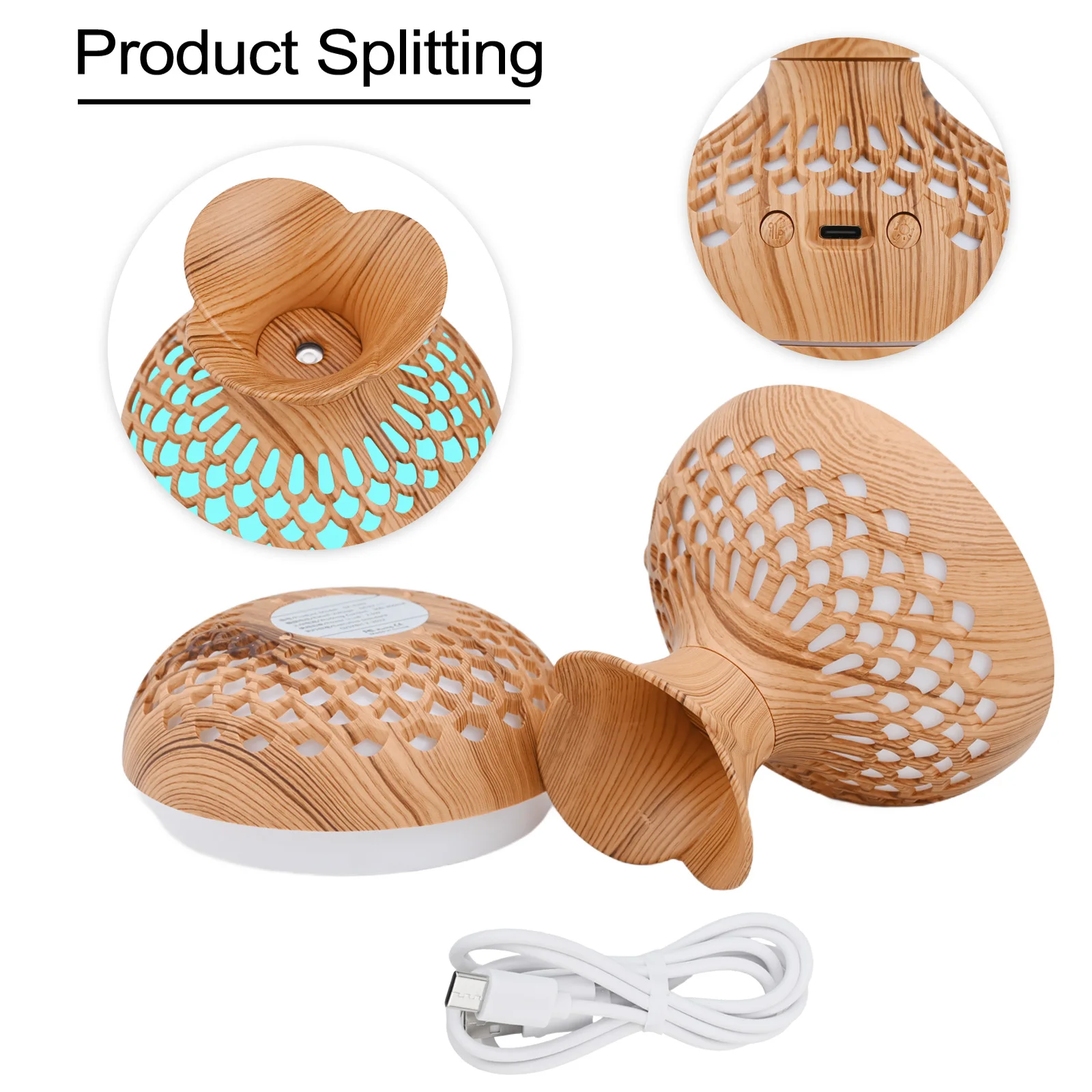 Portable Aroma Diffuser and Humidifier for Home Yoga and Office Multi functional Design for Stress Relief and Air Purification