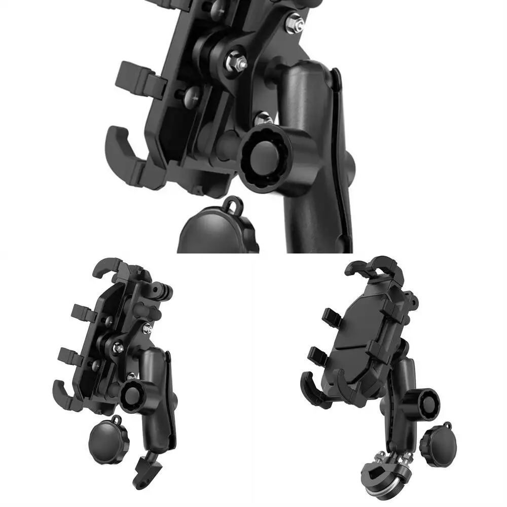 

Rotating Holder Bicycle Motorcycle Mobile Phone Cell Handlebar 360° Stand Rearview Mirror Mount GPS E-Bike Aluminum Phone Holder