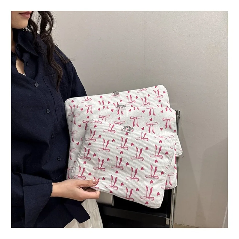 

New Bow Print Laptop Case Protective Shockproof Tablet Case Lightweight Tablet Protective Pouch Travel