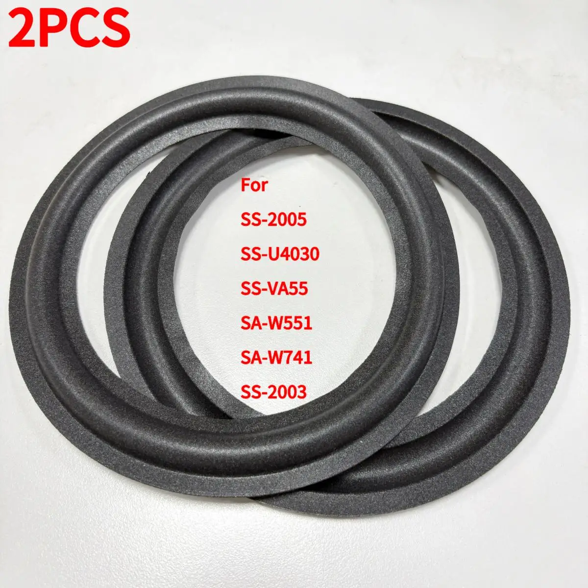 For Sony SS-2005 SS-U4030 SS-VA55 SA-W551 SA-W741 SS-2003 Speaker Foam Repair Folding Edge Ring （2PCS）