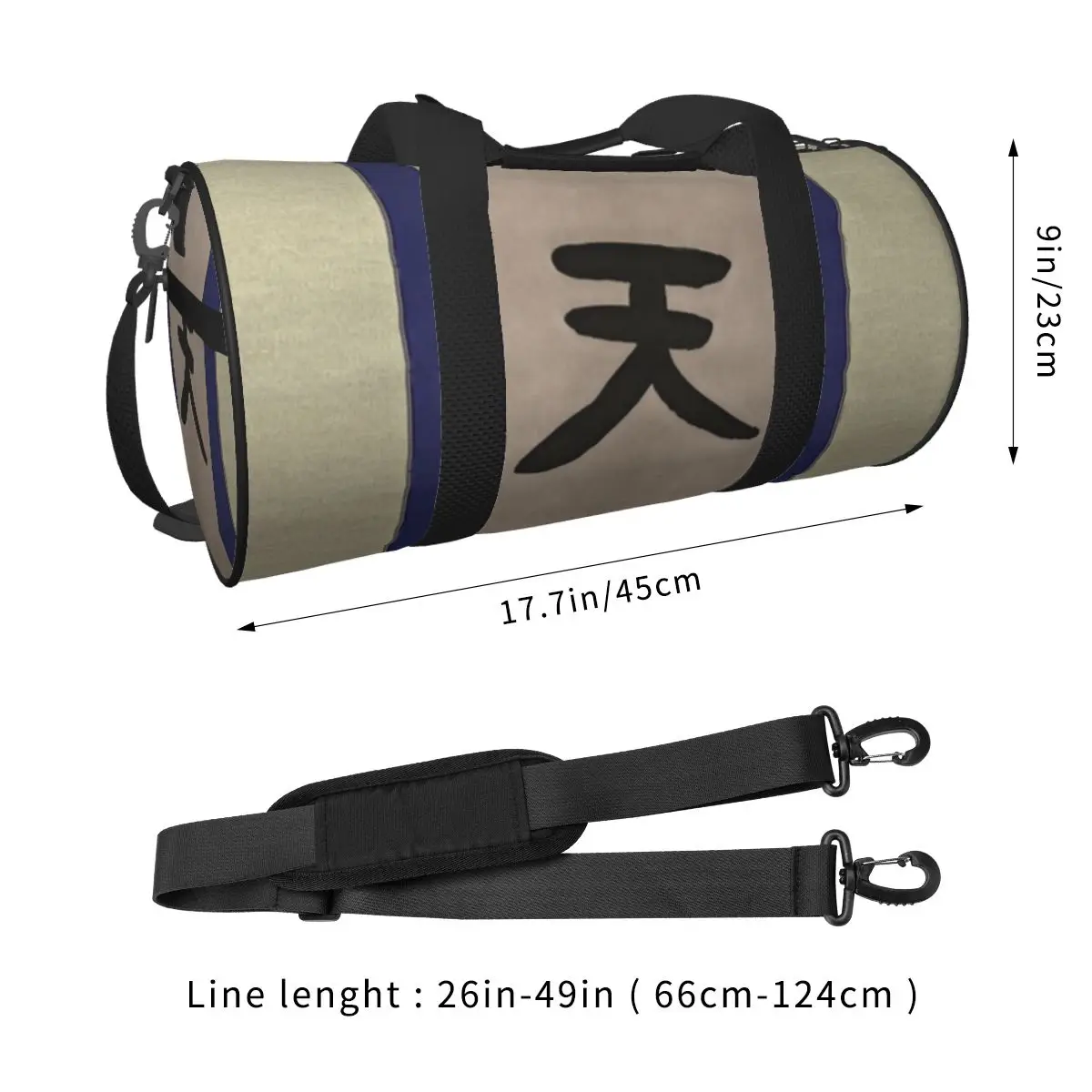 Heaven Scroll Sports Bags Anime Travel Training Gym Bag Large Capacity Cute Handbags Men Women Pattern Oxford Fitness Bag