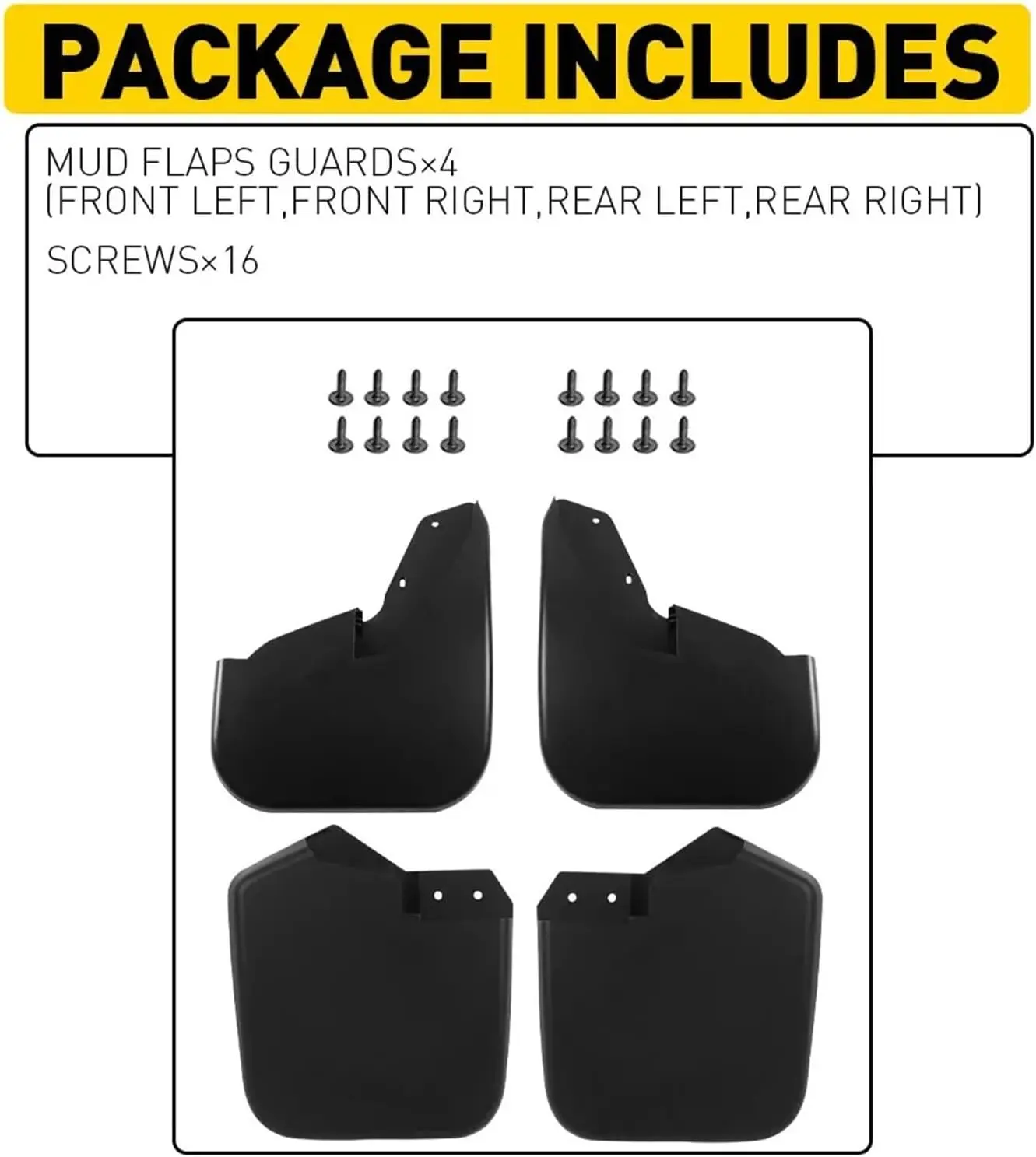 Schmutzfänger Spritzschutz Kotflügel 1915641 für Ford Transit Custom Tourneo 2012-2023 vorne hinten rostfrei Autozubehör – Detail 2