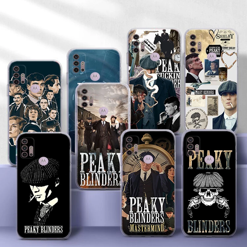 P-Peaky B-Blinders Soft Case for Moto G41 G32 G41 G23 G50 G51 G60 G7 G8 Power G71 G9 Play Plus P40