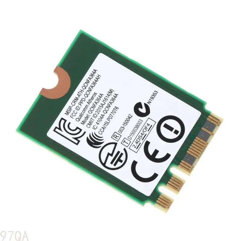 킬러 용 97QA 무선 어댑터 카드 1525 N1525 NGFF WiFi AC 867MBPS 4.1