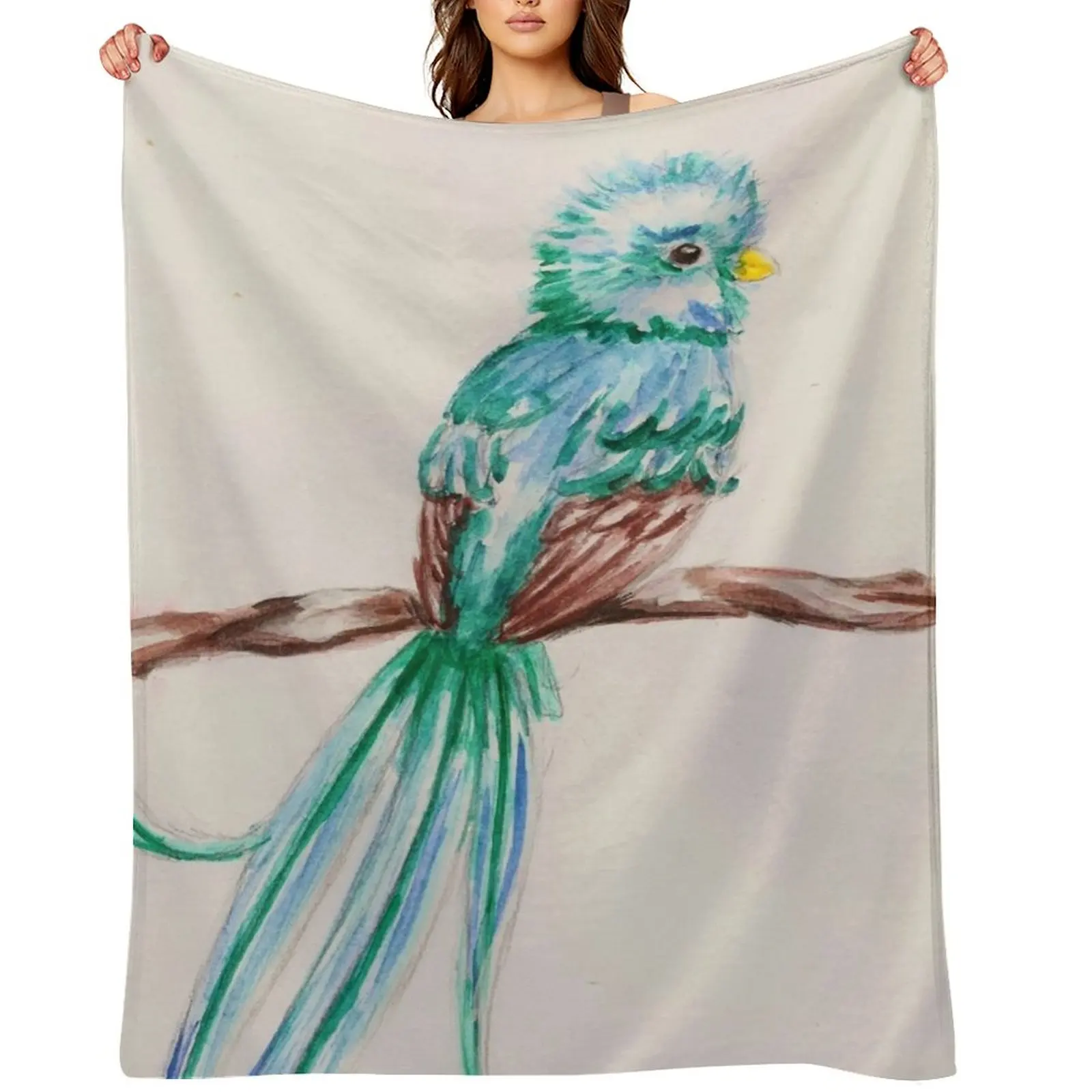 

Quetzal Throw Blanket Sofa Quilt Cute Decoratives Nap Blankets