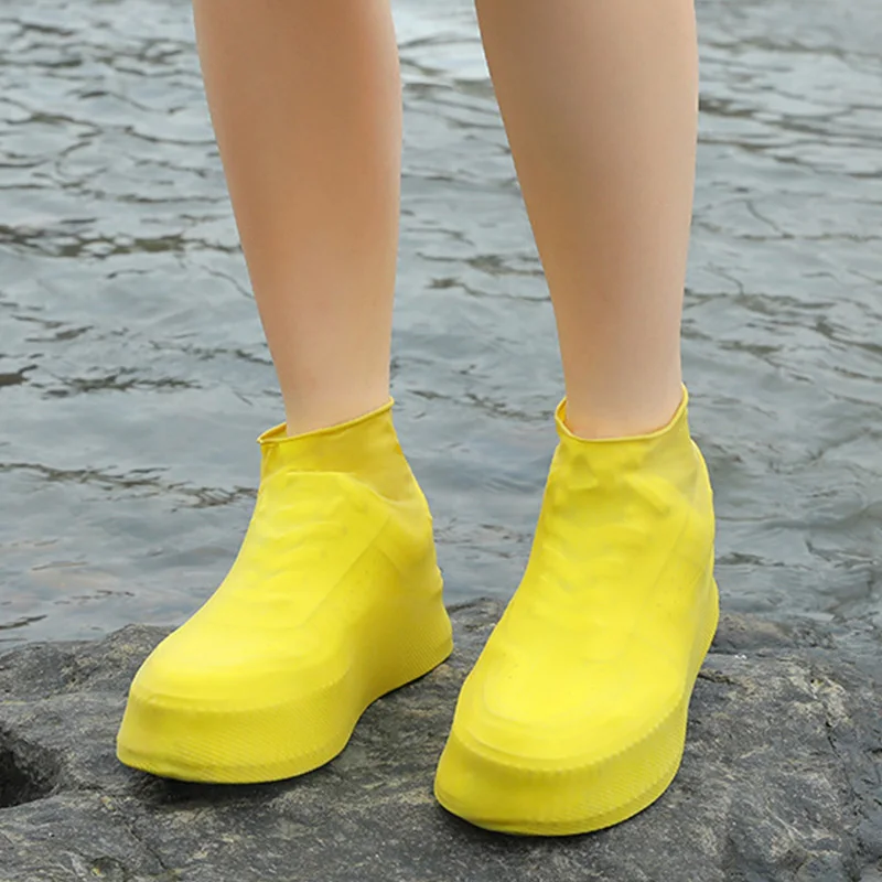 Rainy Day Anti Slip and Wear Resistant Rain Boots Shoe Covers Waterproof Latex Shoe Covers Rain Shoes Fully Wrapped Shoe Covers
