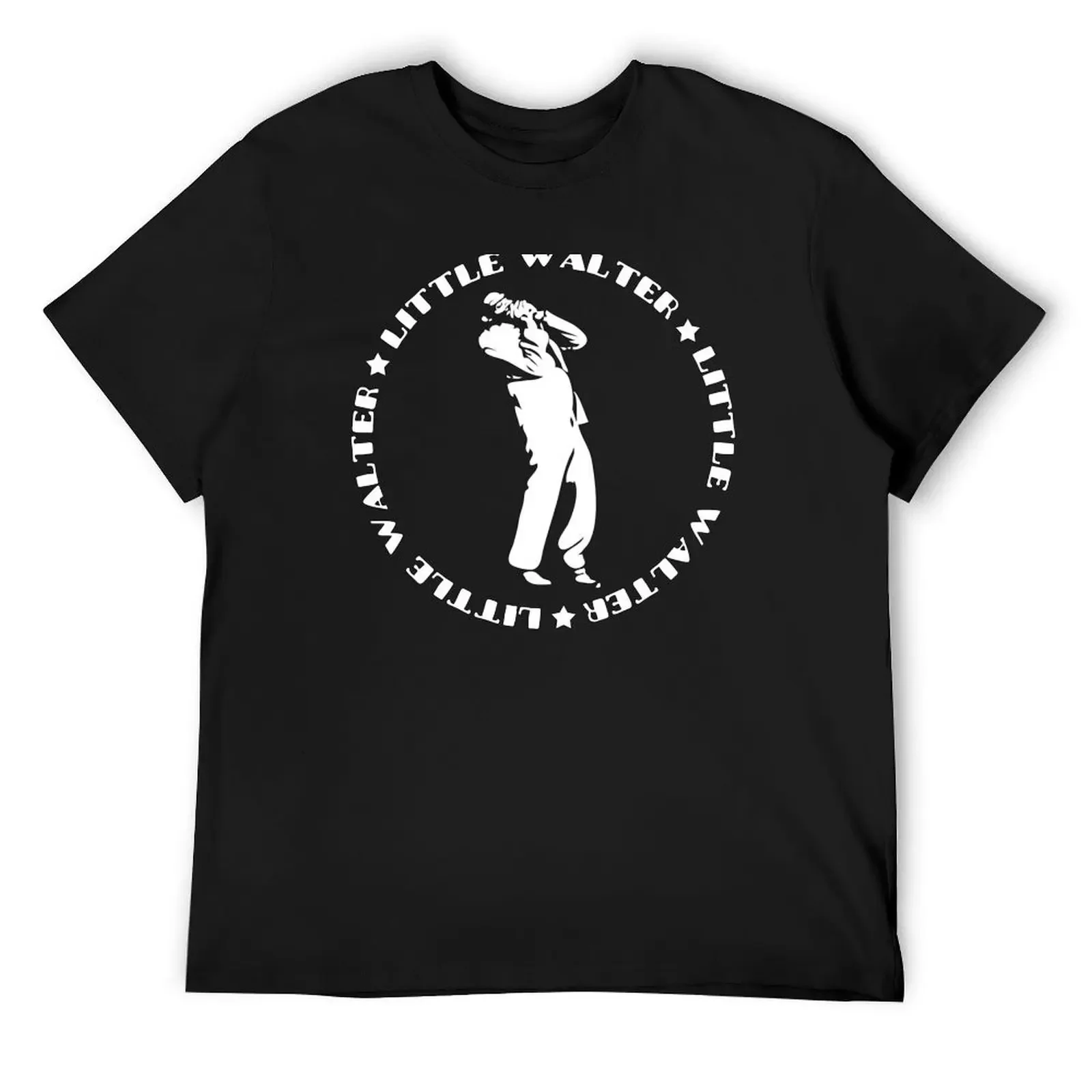 Little Walter Silhouette T-Shirt man t shirt blanks vintage clothes fruit of the loom mens t shirts