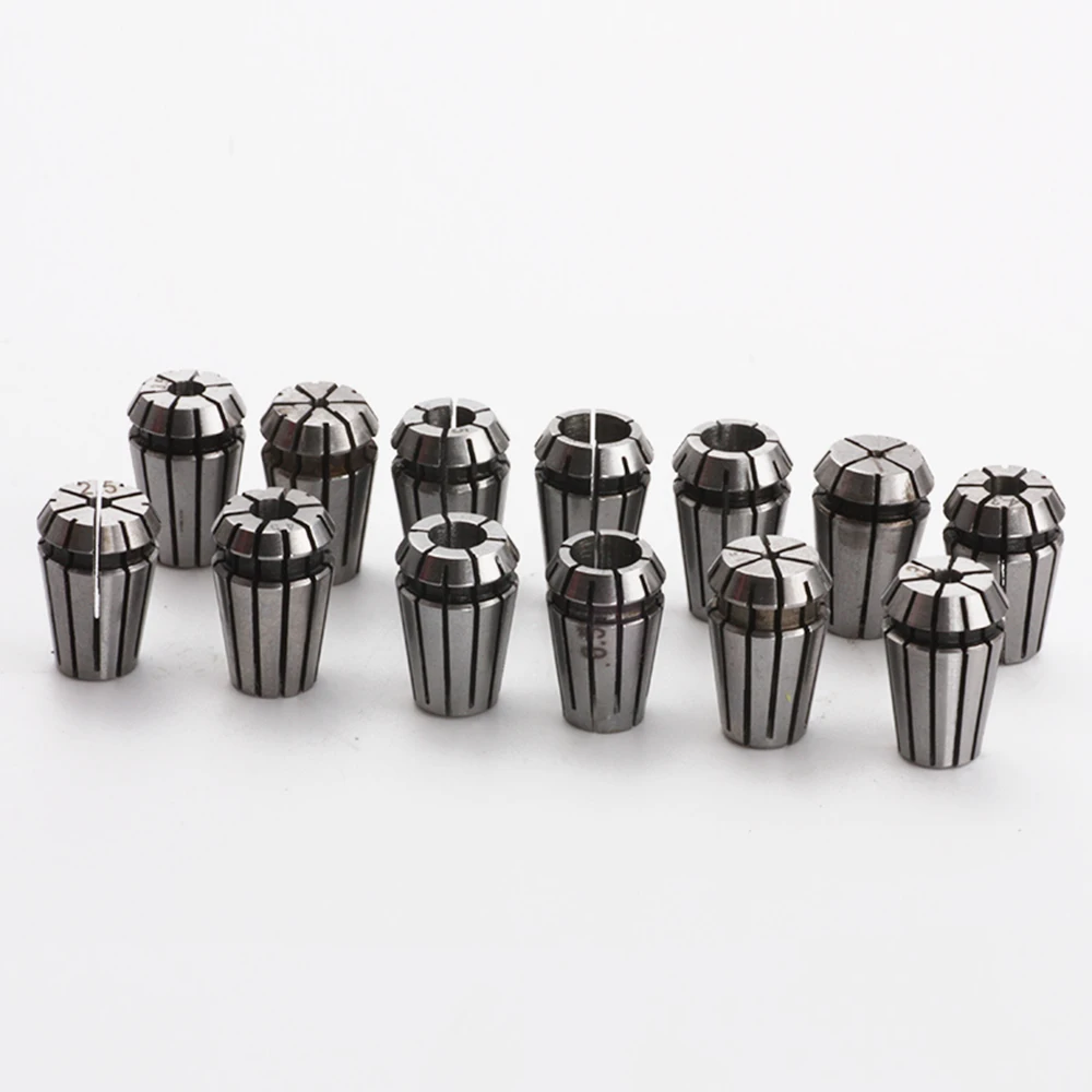 

Spring Collets Set Accurate Collet Chucks Set for Engraving Machine Milling Lathe Tool Holder Carbon Steel Collets Collets