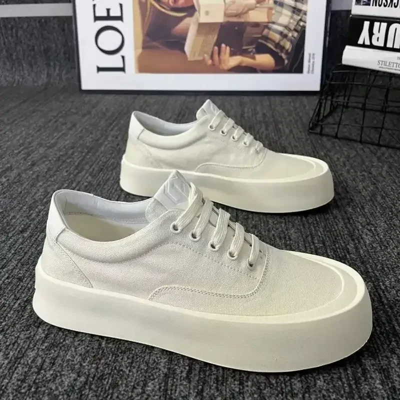 Vulcanize Shoes for Men Canvas Summer Sneakers Man New In Breathable Adults Elegant Shipping Free Work Low Price Leisure Autumn