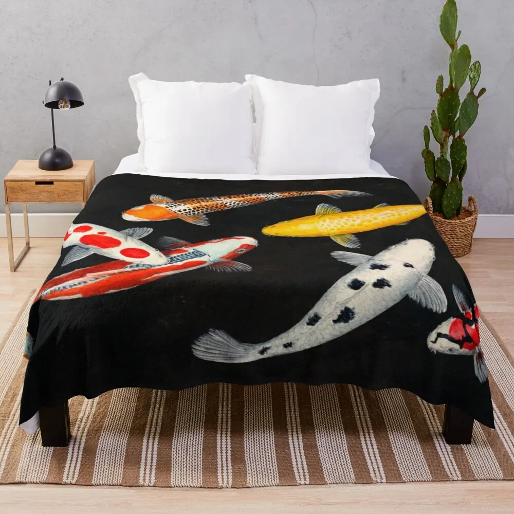 

Koi Lucky Mix Throw Blanket Hairys christmas decoration halloween Loose Blankets