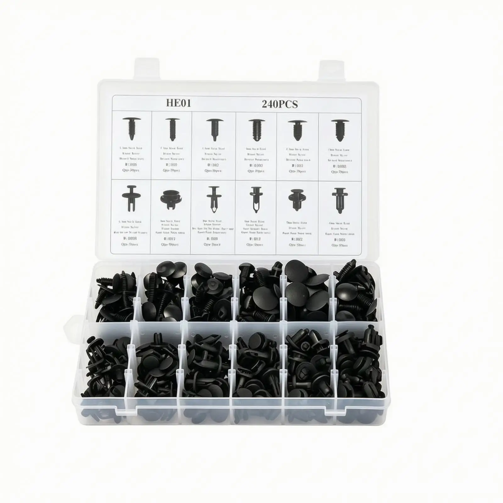 Car Push Pin Kit with Pry Tools Reusable Automotive Clips with Removal Tools Bumper Retainer Clips with Fastener Remover