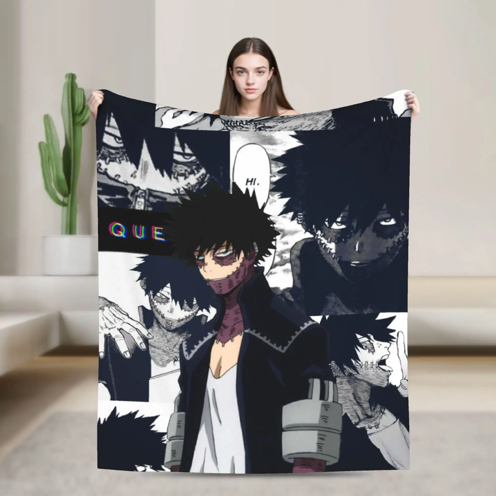 Dabi Blankets Academy Anime Manga Wool Awesome Soft Throw Blankets for Home Autumn/Winter