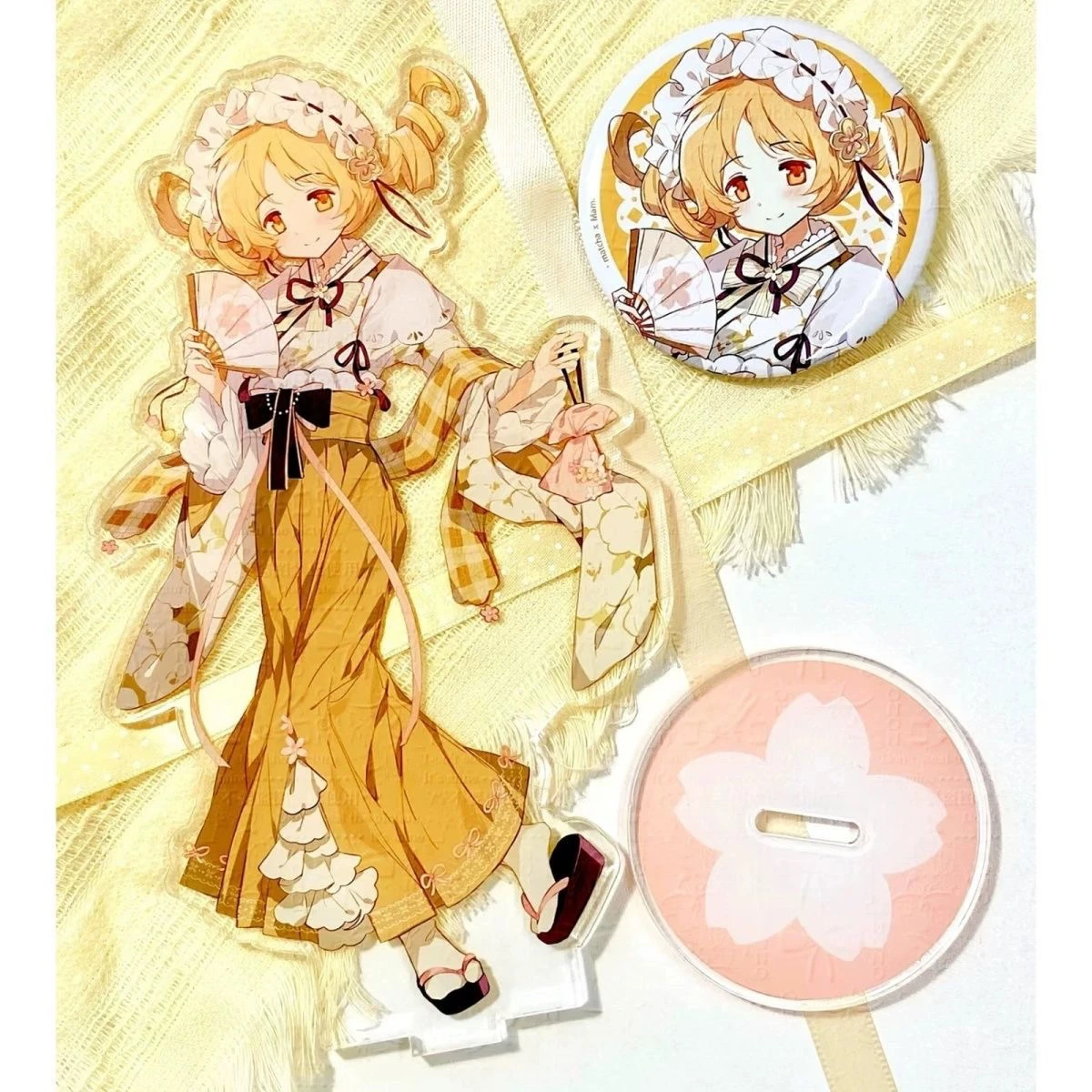 

10 см Puella Magi Madoka Magica Tomoe Mami тематическая сцена мультфильм акриловая подставка фигурка дисплей модель тарелка косплей настольный декор