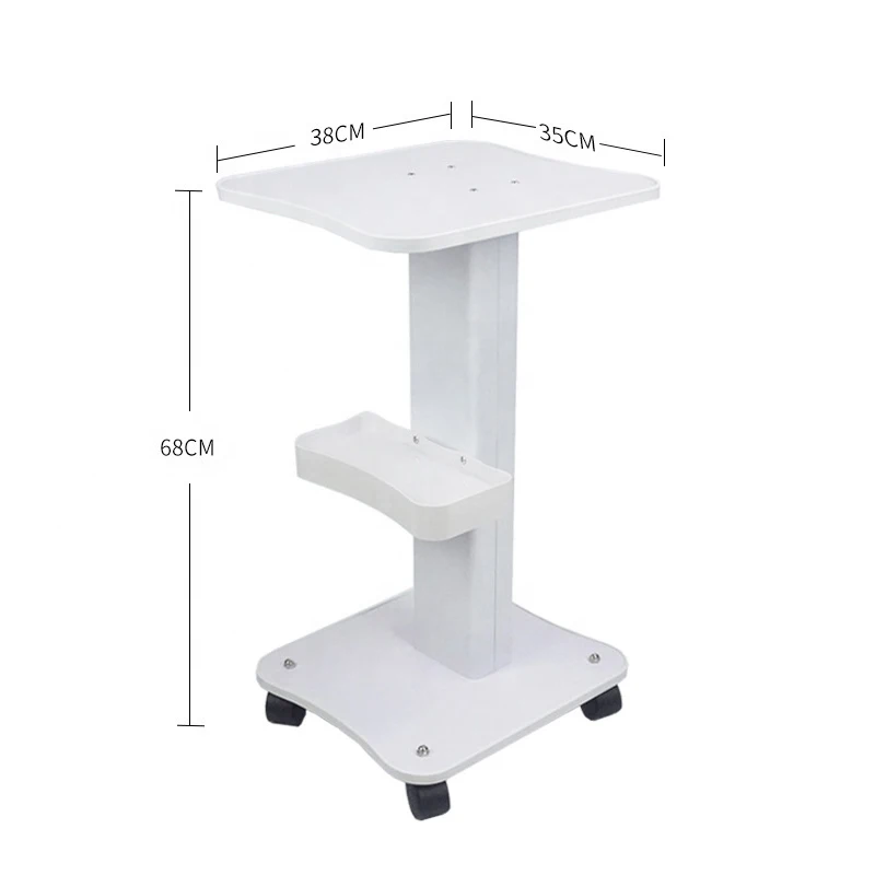 

ABS Beauty Salon Accessories Trolley Salon Use Pedestal Rolling Cart Wheel Aluminum Stand Personal Care Appliance Parts