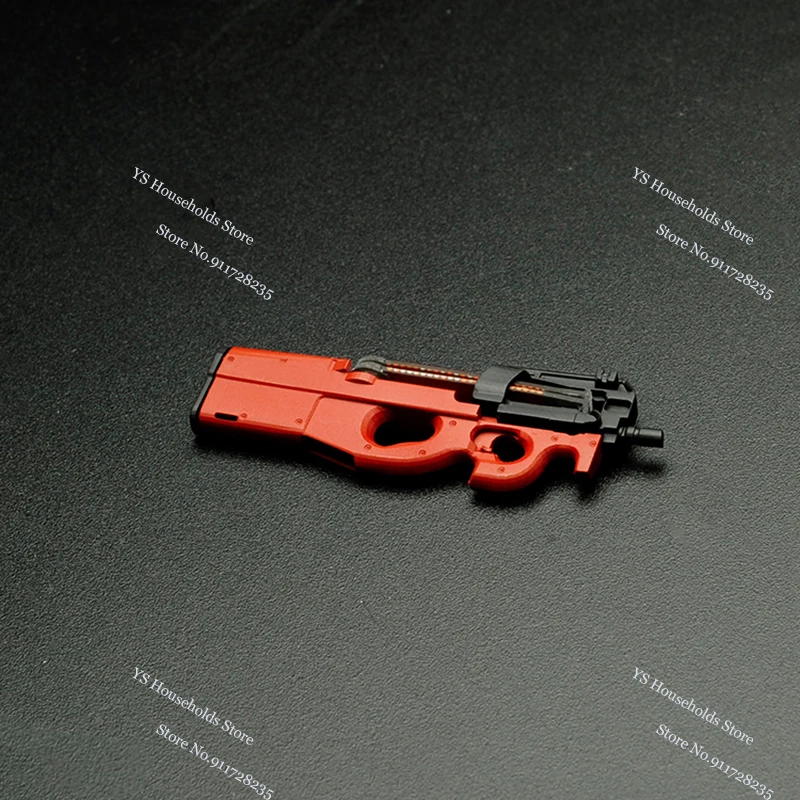 3 Colors 1/12 P90 Mini Handsome Weapon Gun Static Model Toys Hobby