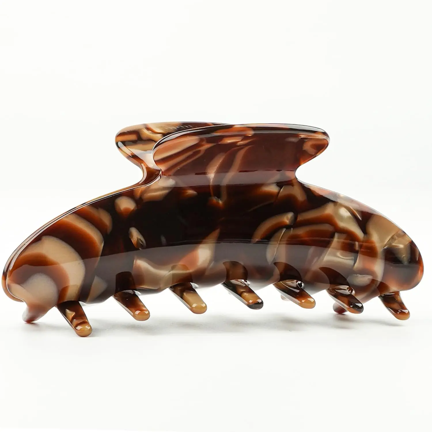 

Large Acetate Hair Claws - Durable 4 Inch No-Slip Clips for Thick or Thin Hair, 1 Piece Tortoise