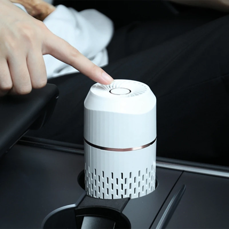 Remove Formaldehyde Deodorizer Smoke Washer Vehicle Air Cleaner Hom Portable USB Mini Car Air Purifier White