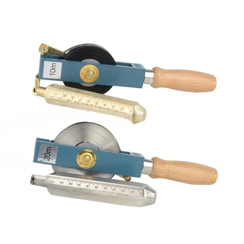 Wooden handle oil dipstick, petroleum sounding dipstick 5m 10m 15m 20m 30m stainless steel copper head carbon steel