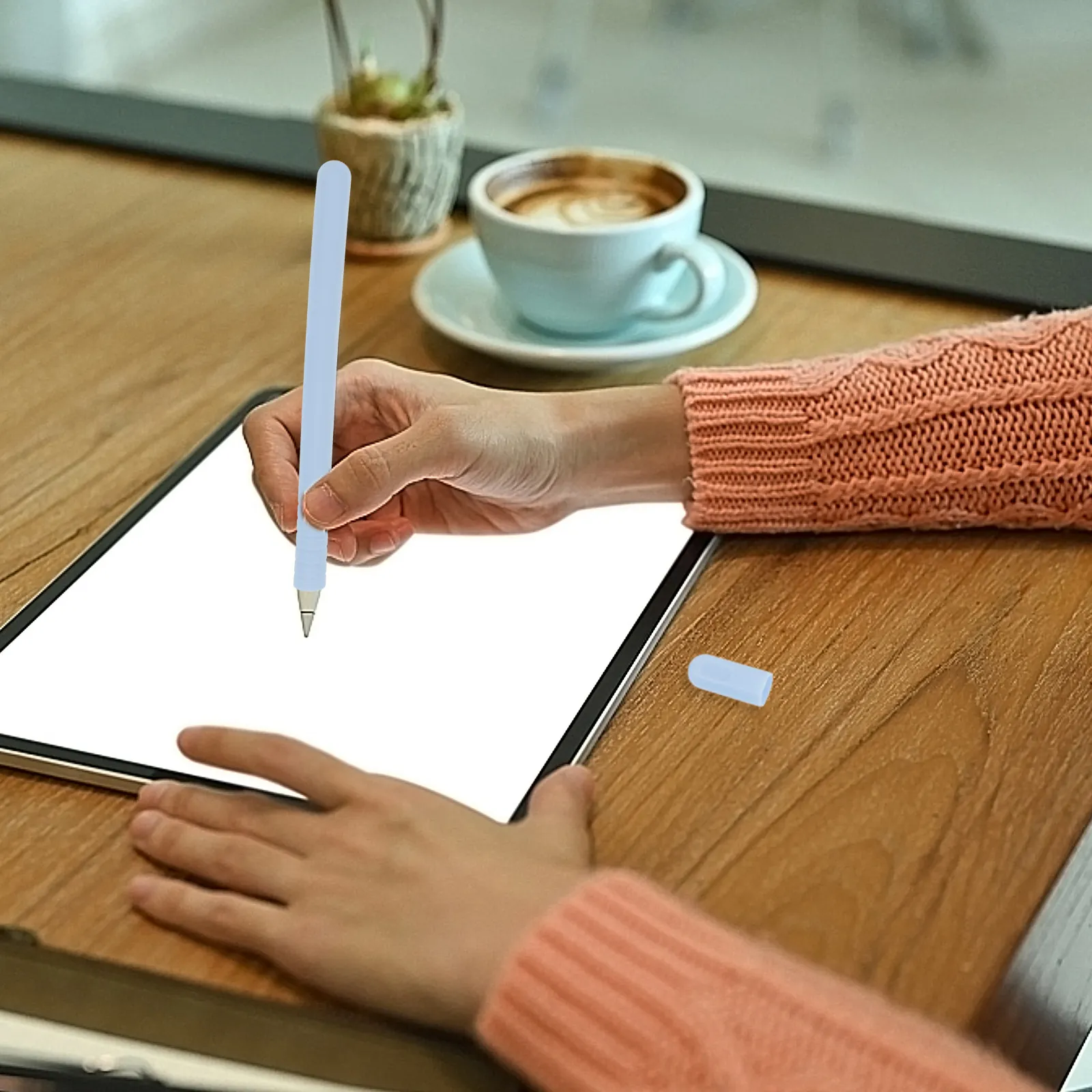 

2Sets Stylus Pen Protective Cover Silicone Skin Sleeve for Pencil 2 Ergonomic Design Light Small Easy Carry 360 Protection