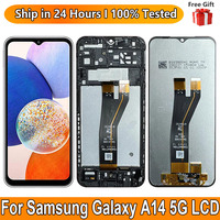 6.6“New For Samsung Galaxy A14 5G LCD Display Touch Screen Sensor Digiziter Assembly Replace  A146B A146P A146U With Frame