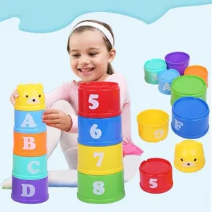 Montessori Educational Toys for Children, Stacking Cup, Beach Pool, Children's Bath, Baby Bubble, Christmas Gift, 0-12 months 12 Main Sales toy Bebe 0 12 months - №9