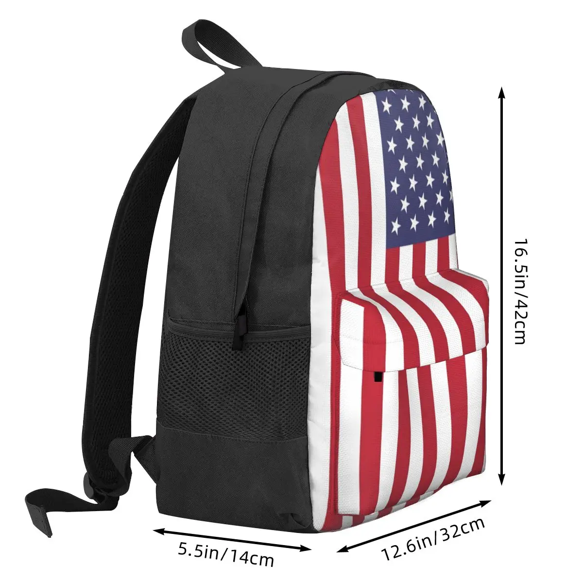 USA - American Flag Backpacks Boys Girls Bookbag Students School Bags Cartoon Kids Rucksack Travel Rucksack Shoulder Bag