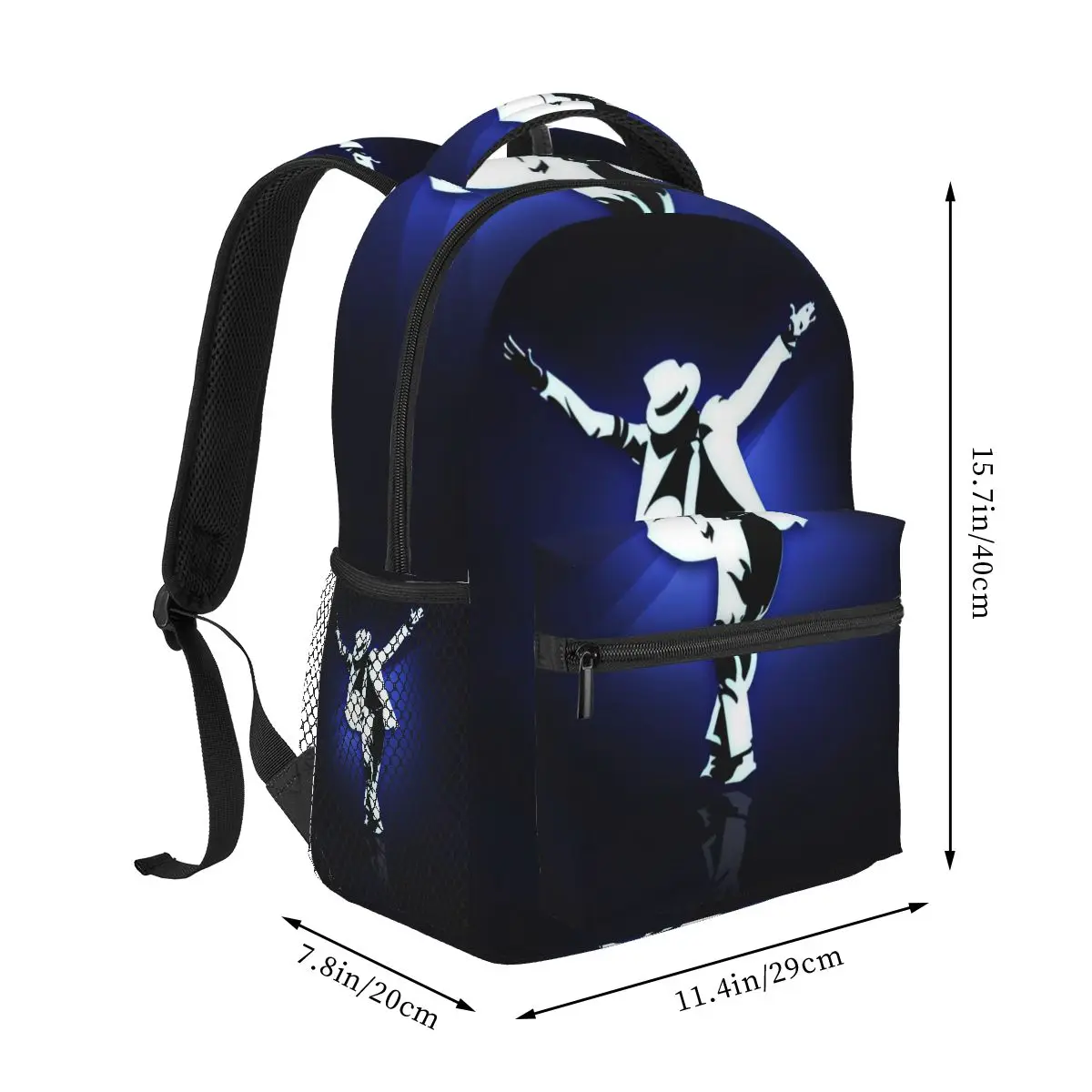 Michael Jackson Backpack for Girls Boys Travel RucksackBackpacks for Teenage School Bag