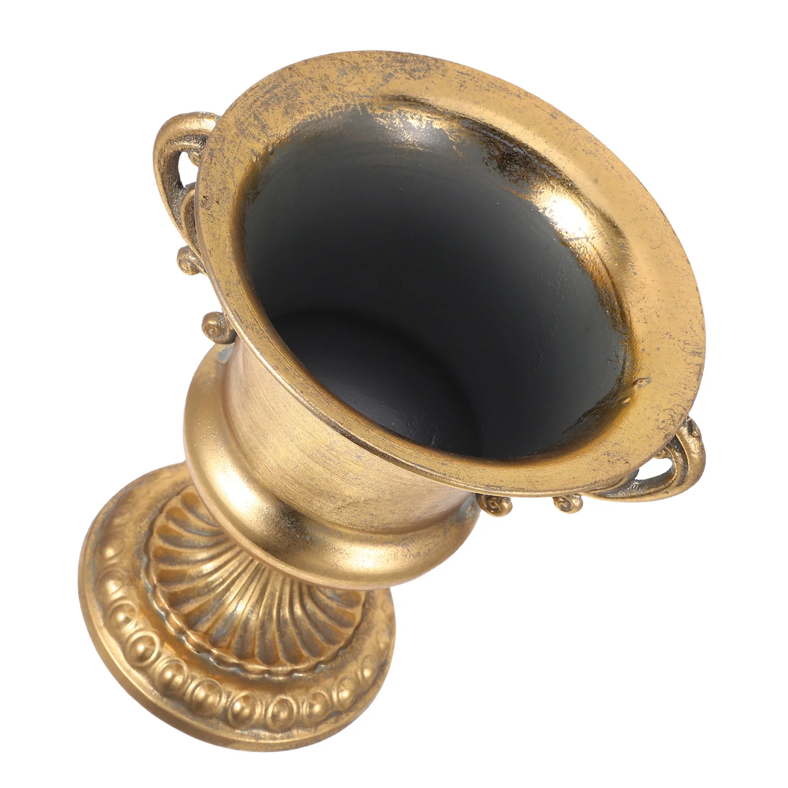 

Vintage Retro Metal Roman Flowerpot European Style Delicate Flower Pot Home Decor Garden Porch Wedding Party Planter