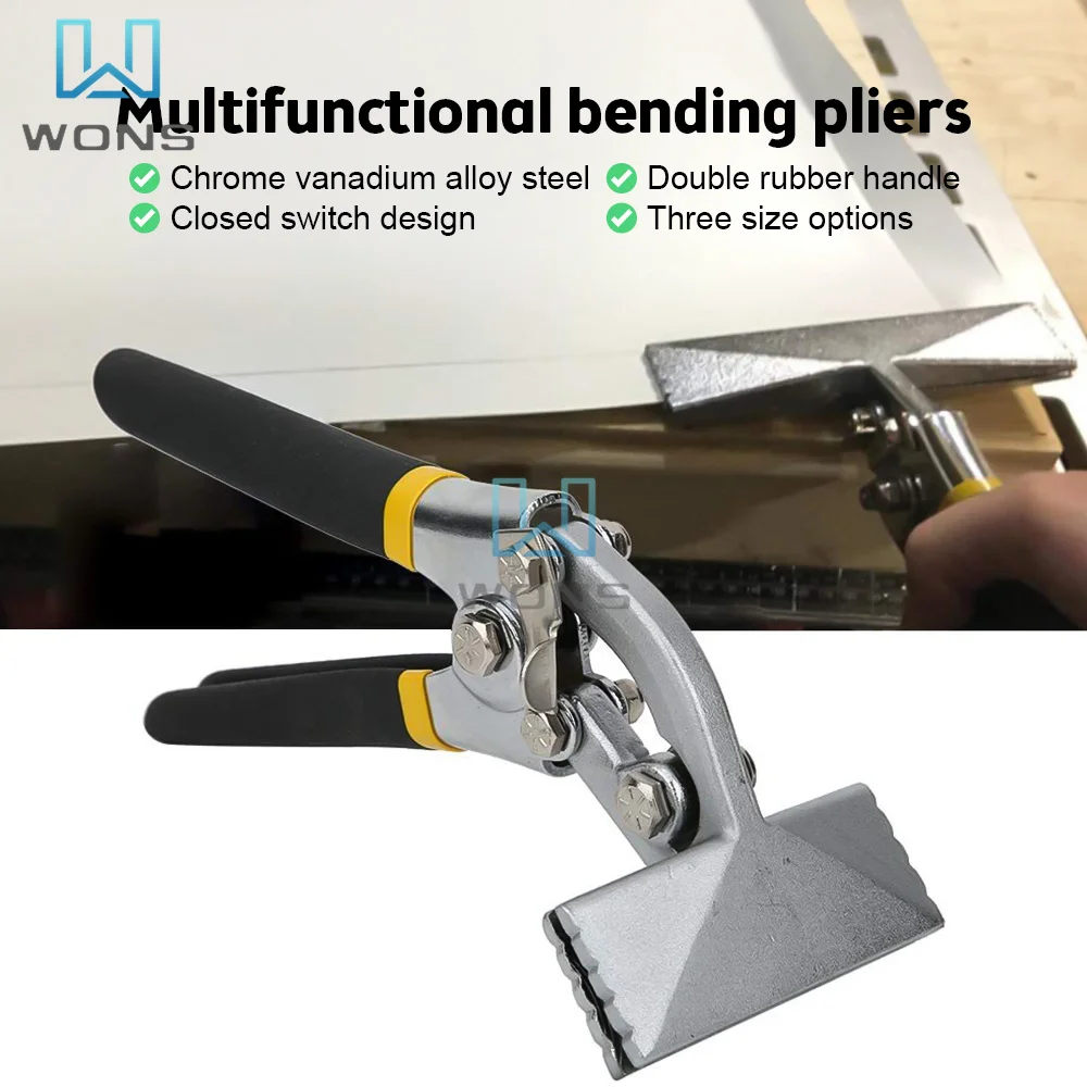 Multi-functional Crimping Plier Sheet Metal Bending Pliers Jaw Straight 75mm/Elbow Tools for Welding Clamps Pliers Tools