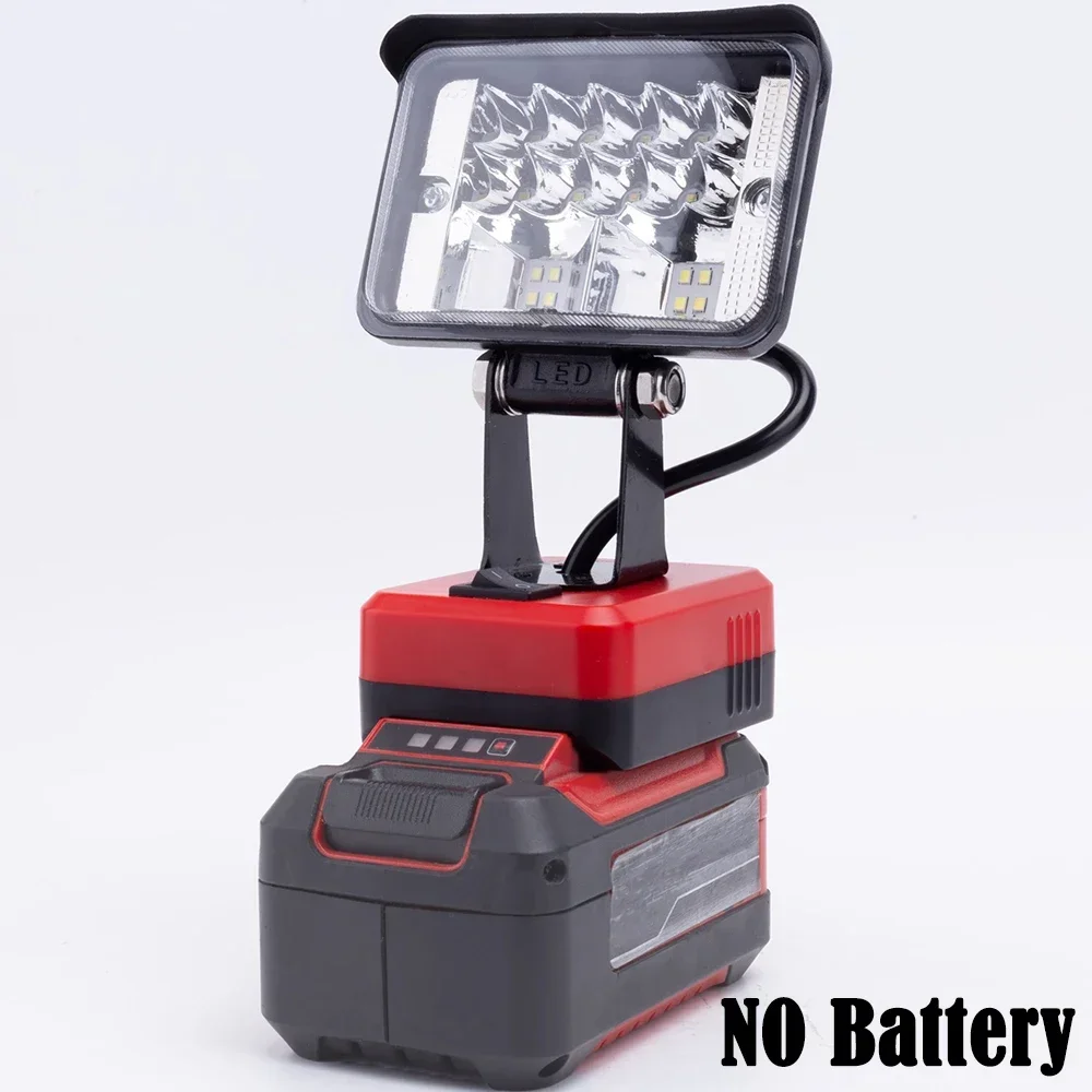 

12W LED Work Light For OZITO 18V PXC for Einhell Lithium Battery Wireless w/USB Outdoor Construction Lamp (NO Battery )