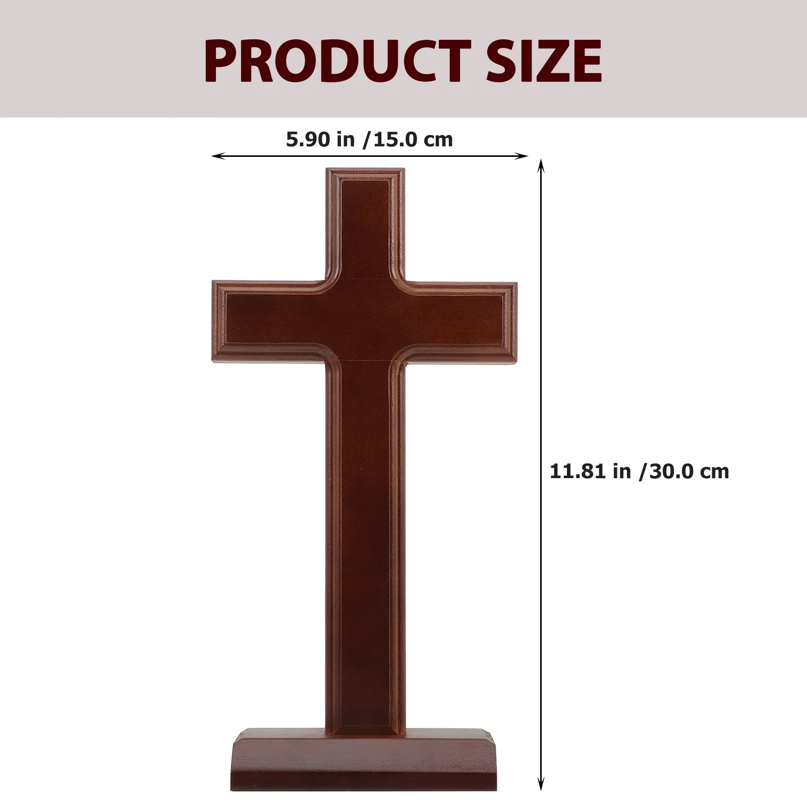 Memorial Ornaments Cross Decor Accessories Wooden Decoration Craft Based Catholic Prayer Cards