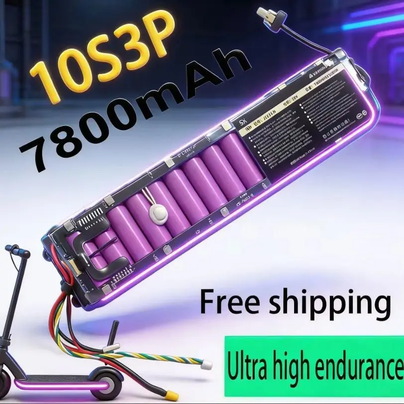 36V 7800mAh 10S3P Hochleistungs-Lithiumbatterie, Ersatzakku für Xiaomi M365 Pro Elektroroller, Max. 30KM Reichweite