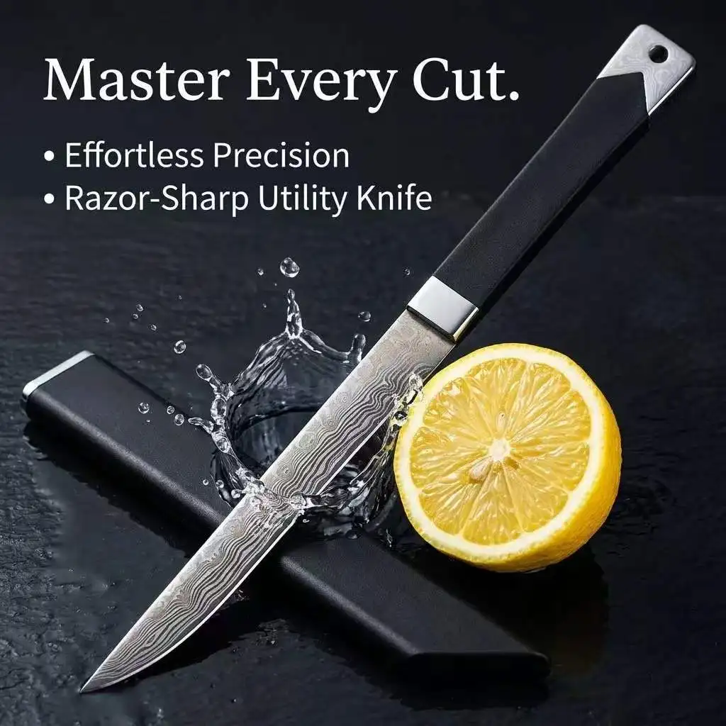 1/2/3-piece kitchen knife set - high-quality stainless steel boning knife, kitchen knife with sheath, sharp fruit peeling knife