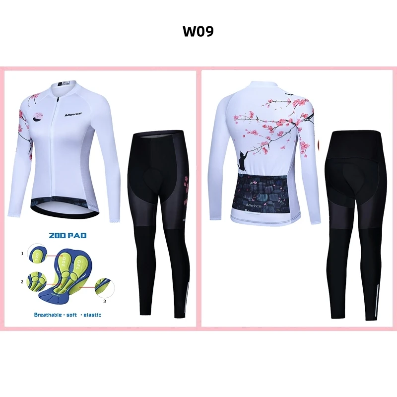 Frauen Radfahren Jersey Langarm Mtb Fahrrad Kleidung Fahrrad Radfahren Radfahren Set Quick Dry Ciclismo Ropa Bisiklet Kleidung Pro Anzug – Detail 29