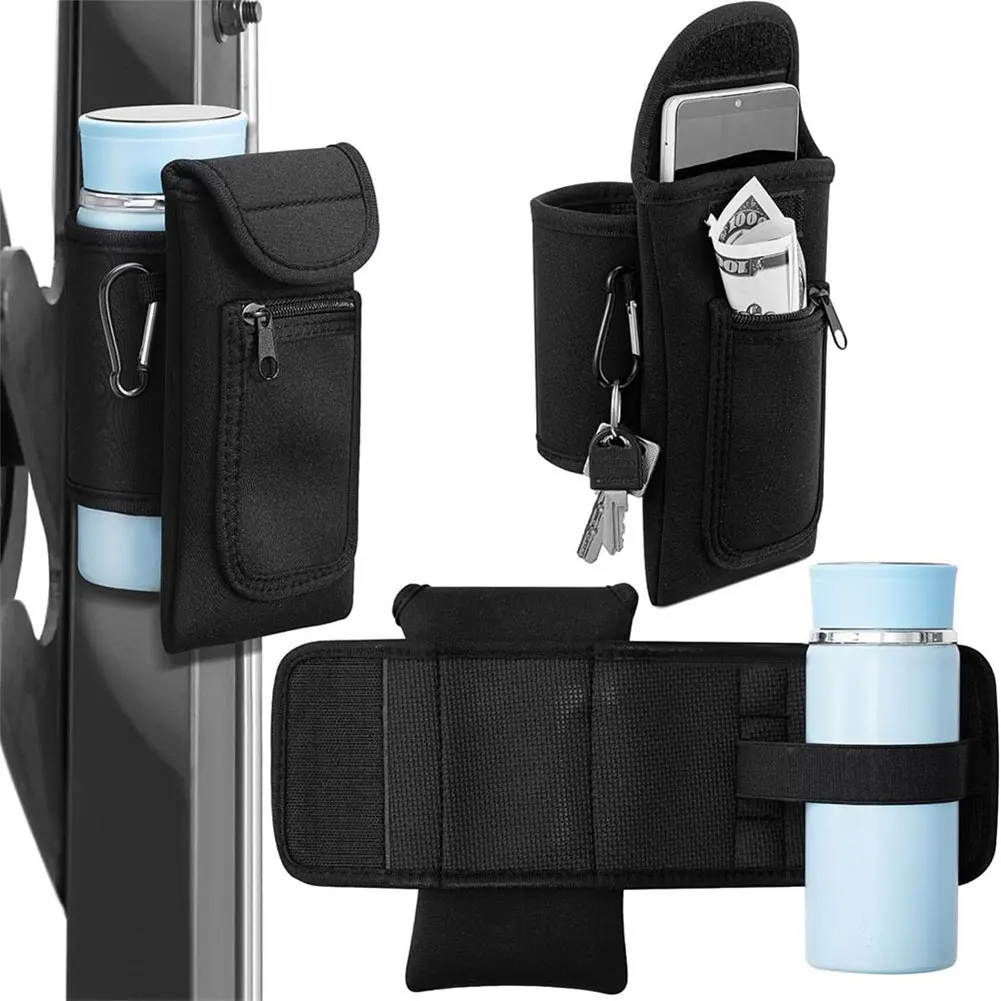 

Magnetic Water Bottle Holder Multi Purpose Magnetic Bag Magnetic Water Bottle Bag for Cell Phones Key Cards Headphones