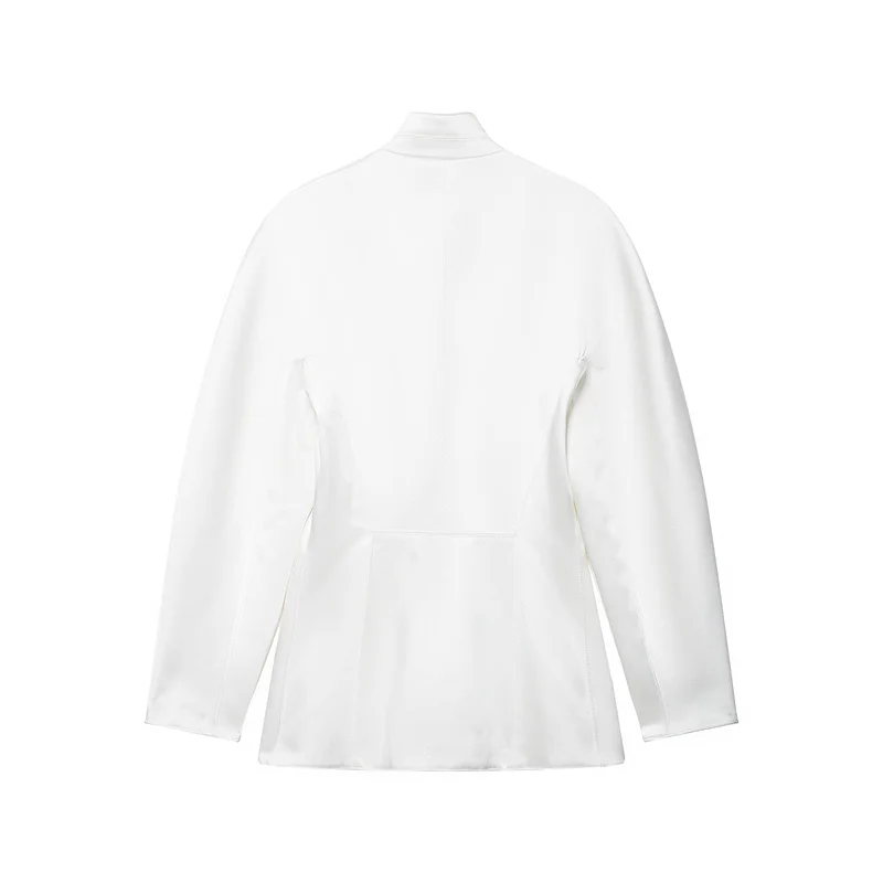 Guobioziy 2026 Fall New Arrival Women's Jacket White Textured Socialite Blazer Elegant and Stylish Workplace Queen
