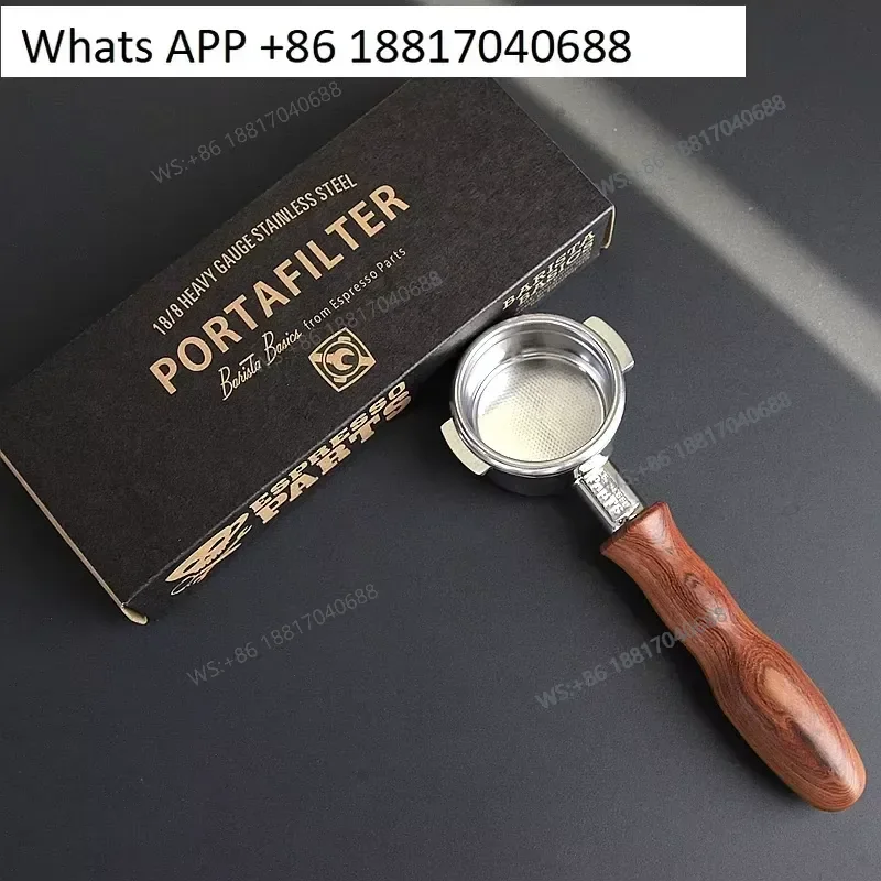 1PC for La Marzocco E61 Genuine EP Bottomless Portafilter Handle with Special Walnut Wood 58mm Filter Basket Coffee Machine