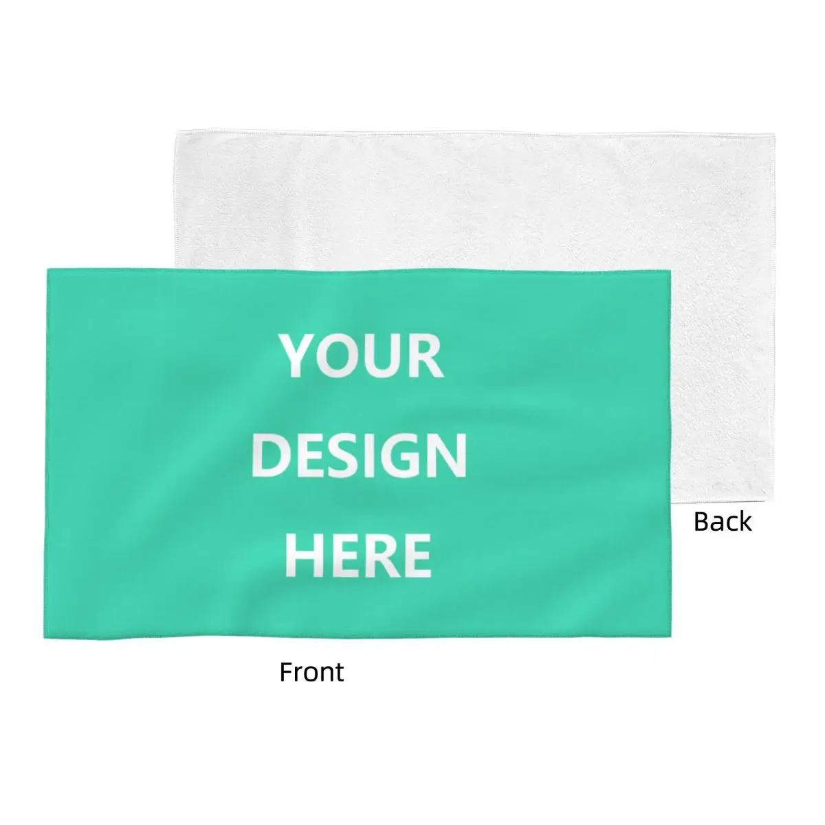 Custom Your Design Here Face Towel Customized Personalized Add Your Own Photo Text Logo Soft Linen Cotton Beach Towels