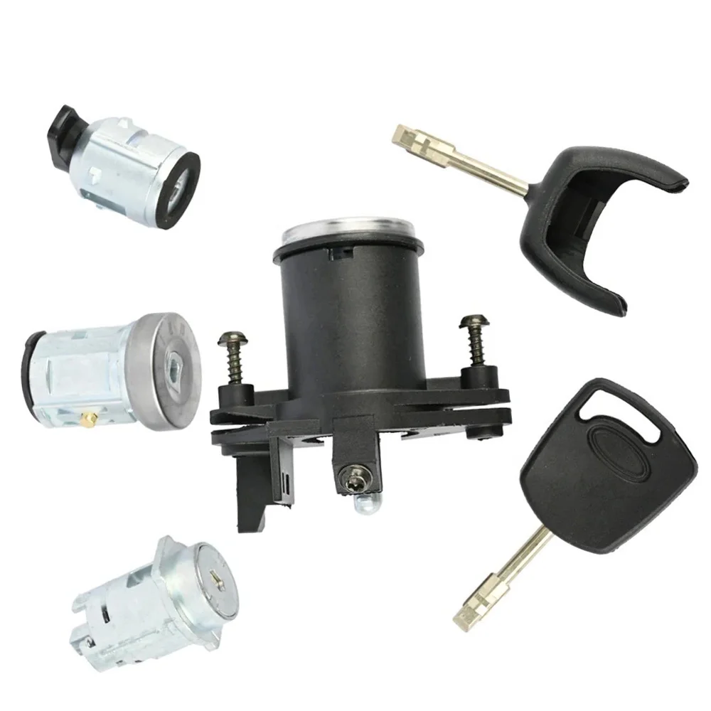 2S61A22050BM طقم اسطوانة قفل الإشعال لفورد فييستا V 2001-2008 قفل الباب مفتاح إشعال 1479660