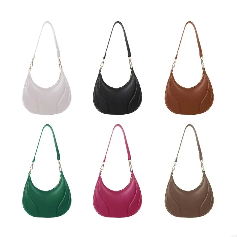G7NB Hobo Bag Women Girl Tote Bag Fashion Simple Leisure Casual Bag Solid Color Bags