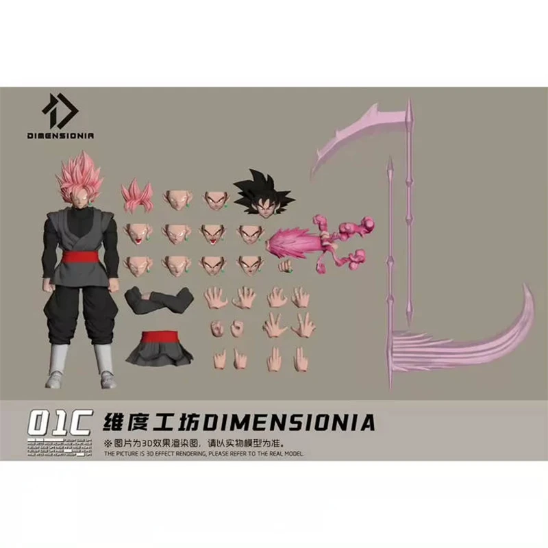 Dimensionia Dragon Ball Super Saiyan Rose Son Goku Black Zamasu Anime Action Figure Figurine Model Toys Gifts view 4