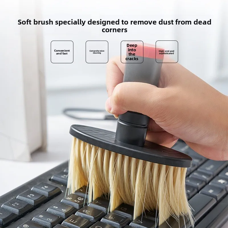 Soft Bristle Dust Cleaning Brush Car Air Vent Dashboard Crevice Detailing Brush For Keyboard Home Cleaning