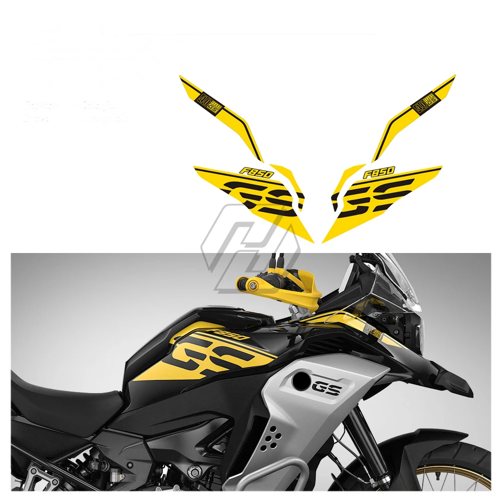 For BMW F850GS Triple Black Adventure 40 Year Decals 2019-2021 Motorcycle Fairing Sticker Kit