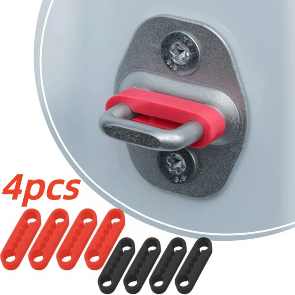 

4pcs Car Door Shock Absorber Mute Pad for Car Door Buckle Soundproof Deadener Damper Cushion Anti-Vibration Buffer Pad