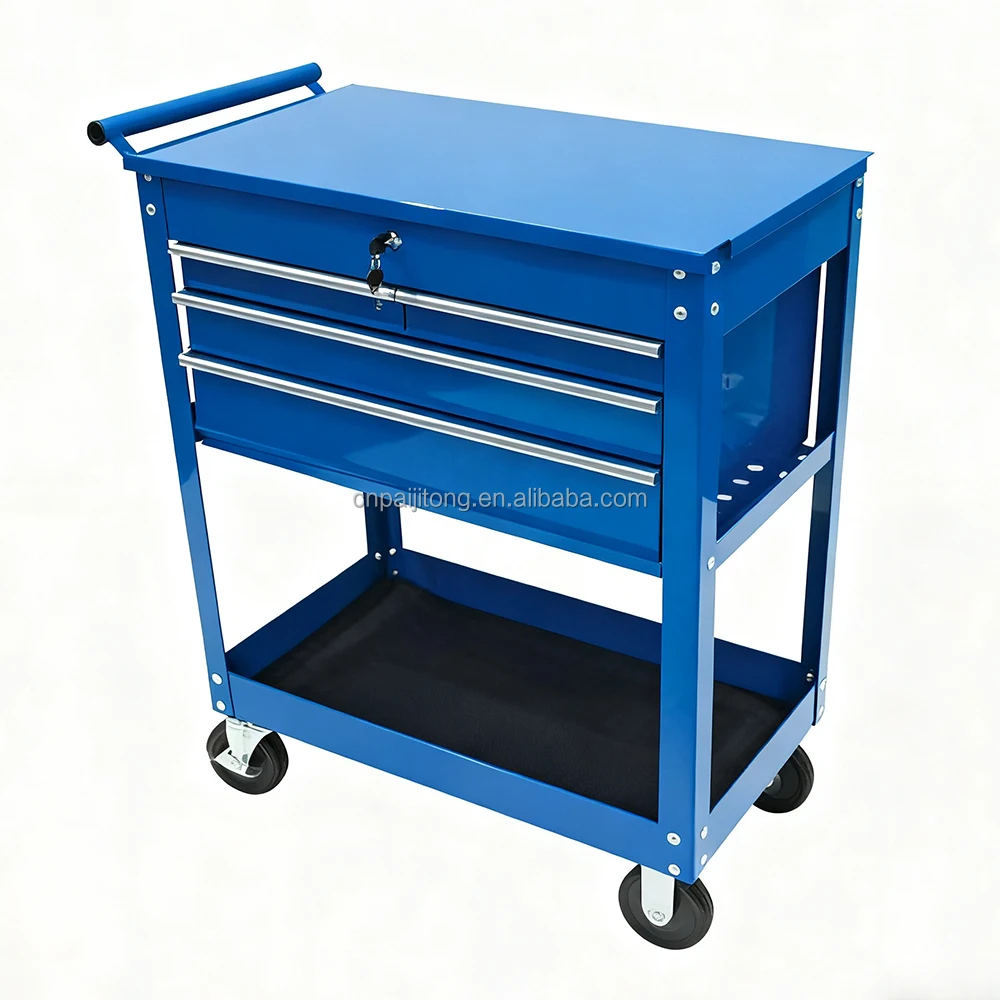 Mobile Steel Tool Cart with Boltless Rolling Storage Customizable Workshop Cabinet OEM Available