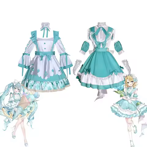 Project Sekai Anime 16th Anniversary Cosplay Costume Mikuu kagamine rin Lolita Dress Uniform Halloween Party For Female Girls
