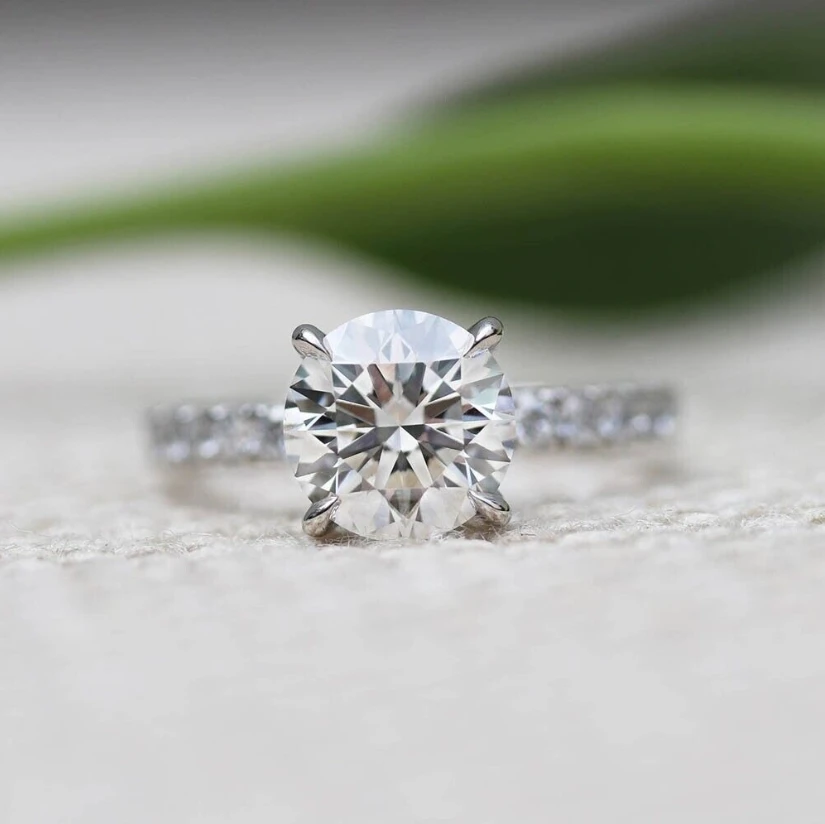 

1Ct Round 14K White Gold Solitaire Ring Certified IGI CVD HPHT Lab Grown Diamond DFE VS-VVS